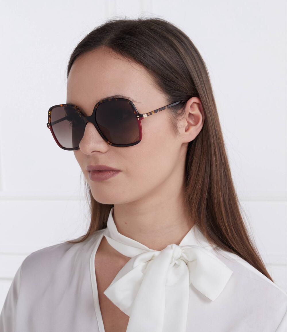 NEW Carolina Herrera HER 0244/S 0O63HA Havana Red/Brown Sunglasses authentic